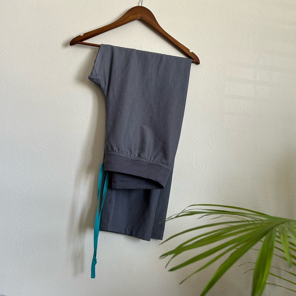 Figs Basic Scrub Pants with Teal Drawstring Women… - image 1